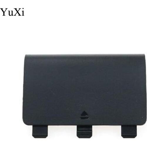 YuXi Black Gamepad Battery Cover Lid Shell Replacement ABS Battery Cover Door Back Covers for XBOX One Wireless Controller