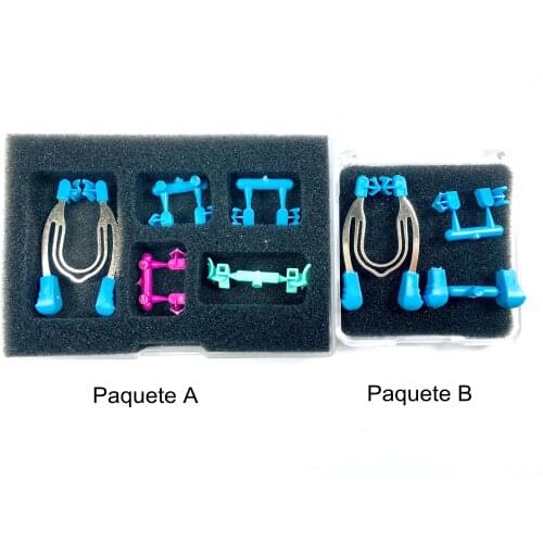 1Set Dental Matrix Clip Clamps Hand Use Wedges Tinas Ring All in One Replacement