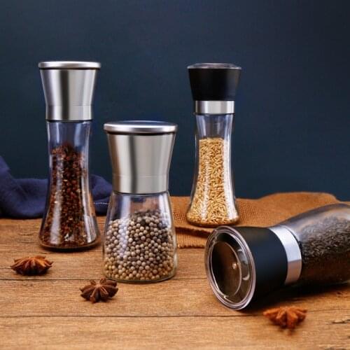 1Pcs Pepper Grinder Home pepper sea salt grinder seasoning bottle manual spice grinding bottle Cooking Tools Kitchen Accessories