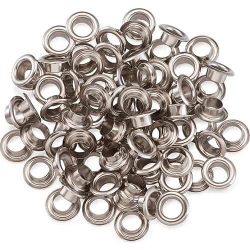 100pcs European Style Brass Eyelet Core for Jewelry Making Grommet for Large Hole Beads 8x3.5mm Hole: 5mm