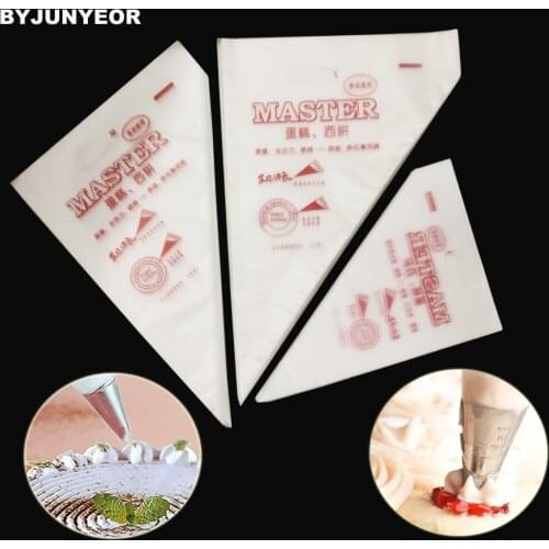 100PCS Plastic Disposable Pastry Bag Icing Piping Cake Pastry Fondant Cupcake Decorating Bag Christmas Kitchen Accessories