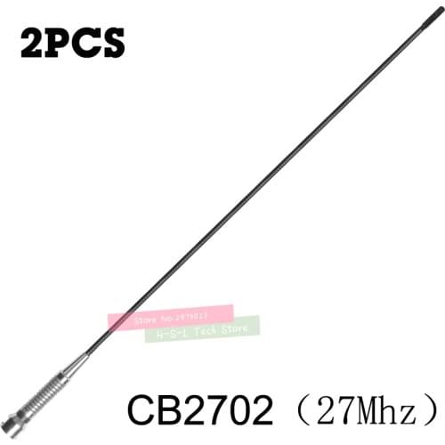 2Pcs 27MHz Gain Gain CB Mobile Antenna PL259 Connector For KENWOOD MOTOROLA YAESU ICOM Car Walkie Talkie Aerial Adjustable