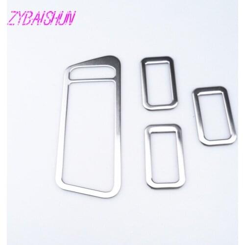 4 things. Stainless Steel Window Switch Cover Car Accessories for Volkswagen Golf 7 MK7 2013 2014 2015