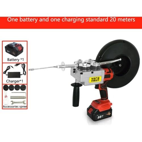 40m/min Lithium Battery Stringing Machine Fully Automatic Electrician Electrician Wire Concealed Wire Pulling Wire Tool CH