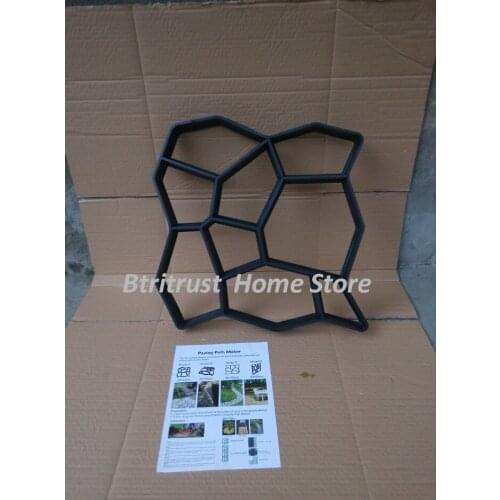 50*50cm 5pcs/lot paver mold strong packing diy garden tool path-mate for your garden