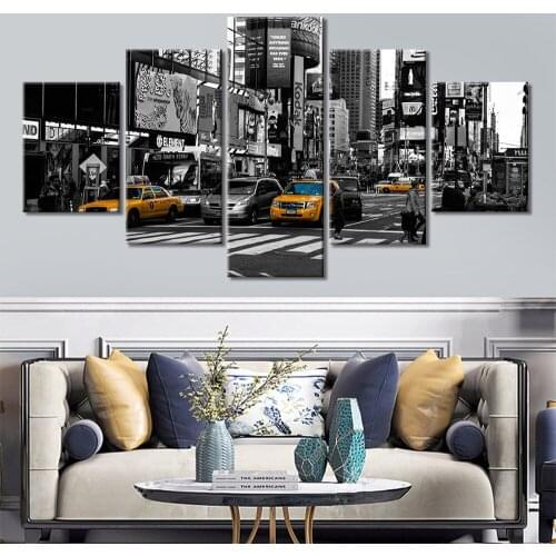 New York Street Scenery Diamond painting diamond embroidery 5 pcs 3d cross stitch kit 5D DIY mosaic White black wall art New