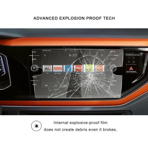 Car Navigation Screen Protector For polo/Polo 6 Discover Media 8 Inch 2018 2019 Touch Center Display Auto Interior
