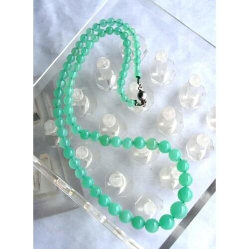 Free Shipping Natural Australian Chrysoprase Round Beads Necklace Women Jewelry accessories weddings parties birthday gift