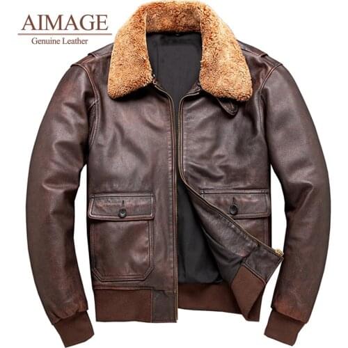 Brand new leather jacket men thick fur warm black genuine cowhide coat classic biker clothes Winter weatherproof leather coat