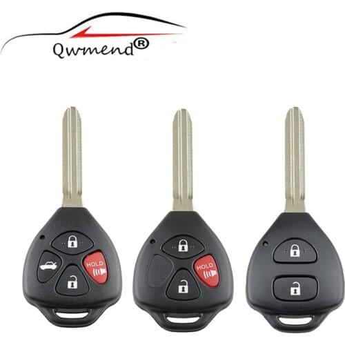 For Toyota Key shell 2/3/4 Button Remote Key Fob Case For Toyota Camry Avalon Corolla Matrix RAV4 Venza Yaris Car Key Shell