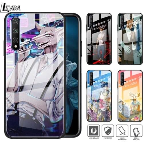 Anime BEASTARS LOVE For Honor 30 20 10 9X 8X Pro Plus Lite Tempered Glass Hot New Shell Luxury Cover Phone Case