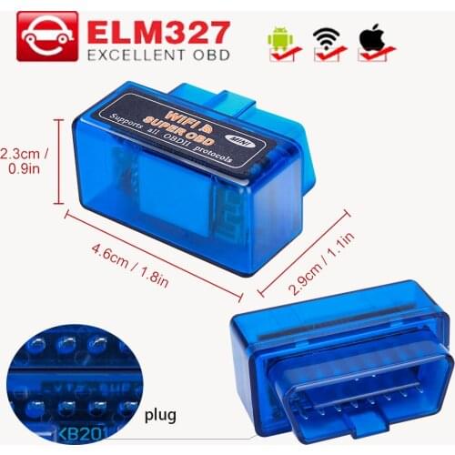Wireless WIFI OBDII ELM327 V1.5 Car Diagnostic Tools For Mercedes Benz W203 W210 W211 W204 A C E S CLS CLK Model OBD Code Reader