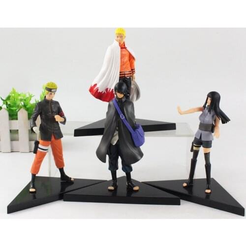 15-16cm Anime Naruto Shippuden Uzumaki Hyuuga Hinata Namikaze Minato Uchiha Sasuke PVC Action Figure Model Toys Doll
