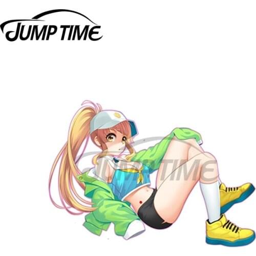 JumpTime 13 x 3.4cm For Tsurumaki Kokoro Summer Decal Windshield Refrigerator Car Stickers Laotop Motorcycle Decoration