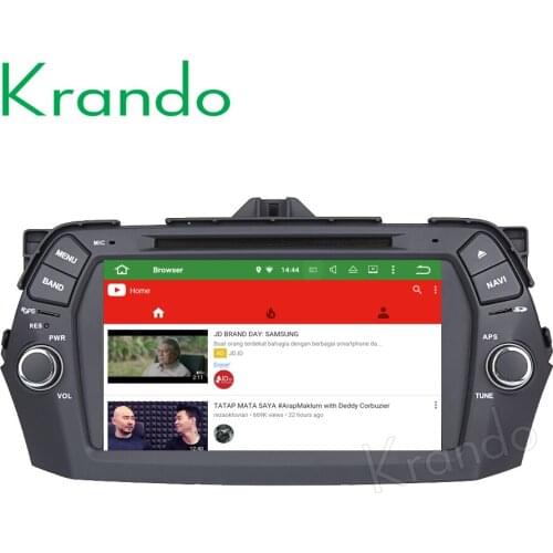 Krando Android 8.0 for Suzuki Ciaz 2014 2015 2016 2017 car radio gps dvd player navigation multimedia system WIFI 3G Playstore