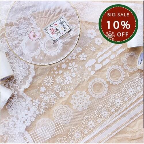 Moodtape washi tape lace scotch tape Scrapbooking Album diy handmade decoration sticker masking tape paper