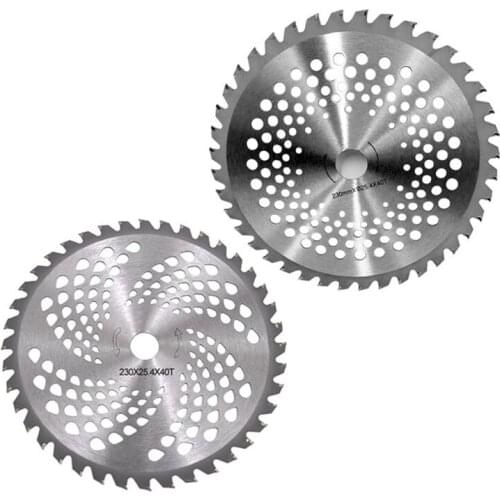 40 Teeth Trimmer Saw Blade Grass Cutting Carbide Blades For Brush Cutter Trimmer Weed Eater Blade Straight/Oblique Hole