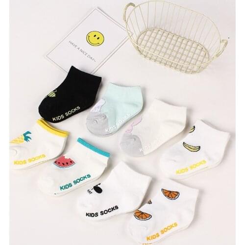 Hot! ! ! Cartoon Baby Boat Socks 100% Cotton Non-slip Floor Socks Newborn Comfort Socks Baby Accessories