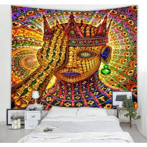 A lot of eye monster illustration decoration tapestry art deco blanket hanging bedroom living room decoration mysterious mandala