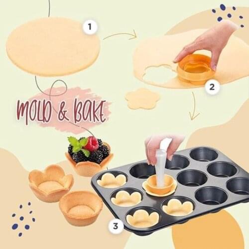 Pastry Dough Tamper Kit DIY Cupcakes Biscuit Mold Baking Donut Mold jlrr