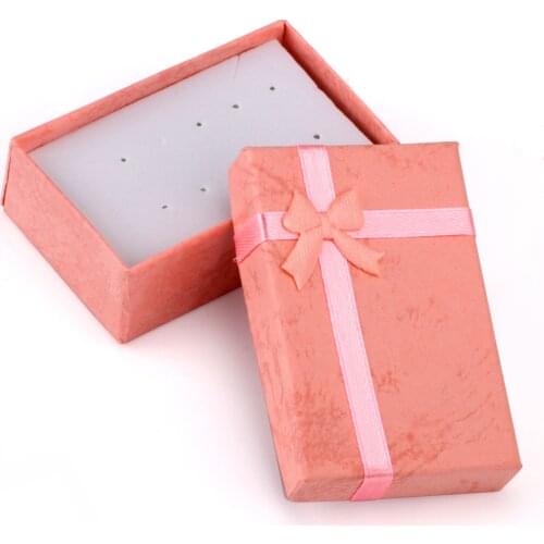 ASON Jewelry Set Pendant Earrings Jewelry Gift Pink Color Box Packaging Box