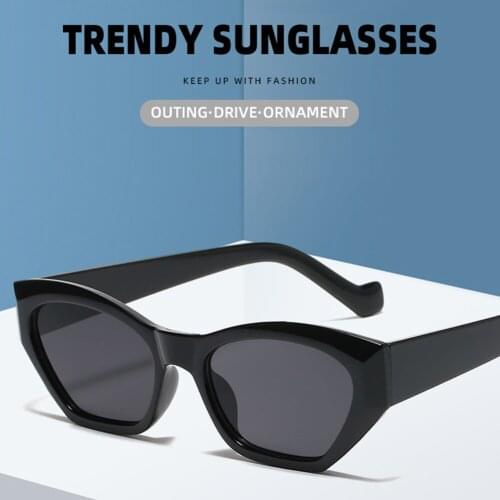 New Fashion Style Personalized Trend Sunglasses Leopard Cat Eye Frame Sunglasses Trend Candy Color Big Frame Female Sunglasses