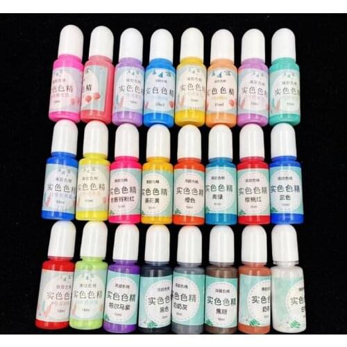 Epoxy Resin Pigment 24 Colors Liquid Epoxy Resin Dye Resin Colorant T21F