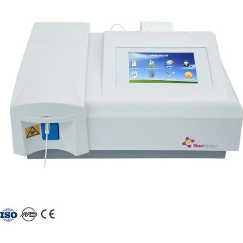 Flow cell semi automatic blood chemistry analyzer