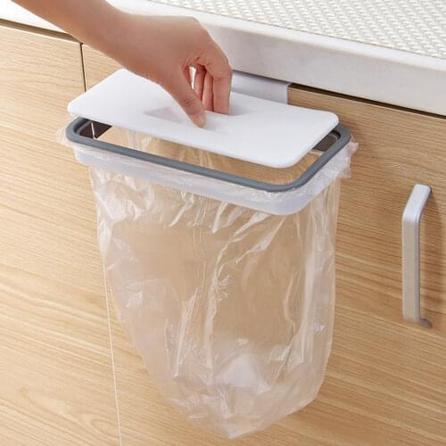 Portable Garbage Bag Holder for Home Kitchen Hanging Trash Storage Rack Bag Hook Scouring Pad Dry Shelf Holder Kitchen Organzier