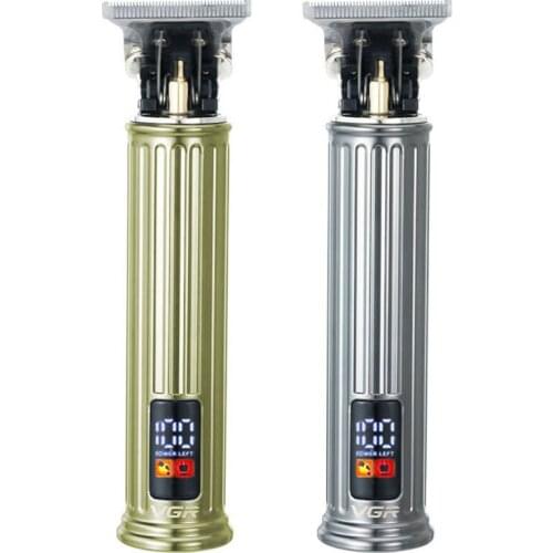 Professional cordless metal housing hair trimmer LED hair clipper men hair cutting machine electric haircut salon hairdressing