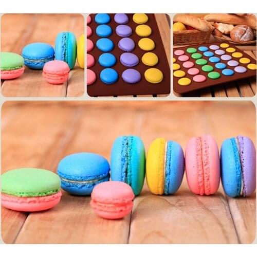 Silicone Baking Mat Large Macaroon Mold Pastry Tools Cookie Decorations Cupcake