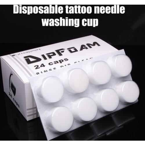 JZ high end tattoo equipment supplier tattoo needle washing cup disposable sponge needle washing cup tattoo daily consumables