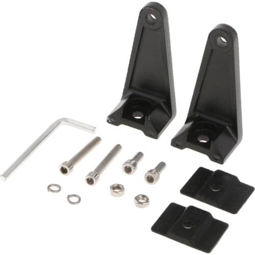 Universal Side Brackets Mount Row LED Work Light Bar Heavy Duty Aluminum Kit