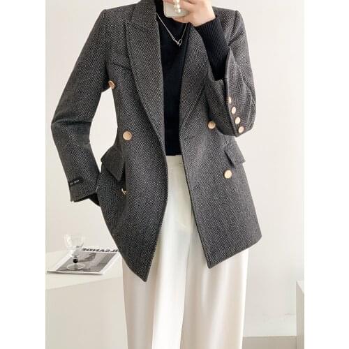 Женские шерстяные пиджаки YUANYUANJYCO China At AliExpress