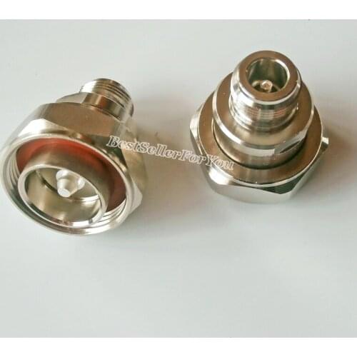 1Pcs 7/16 DIN Male L29 jack to N Female plug RF coaxial adapter connector M/F