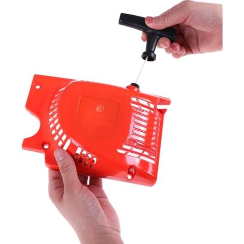 1pcs Red recoil pull starter for chinese chainsaw 4500 5200 5800 45 52cc 58cc hot sale