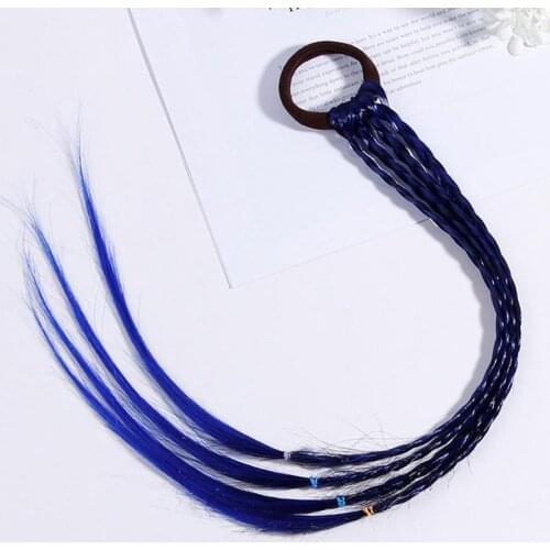 1PC Women Elastic Hair Rubber Band Elastic Hair Band Twist Wig Headband Bohemian Braided Headband Hair Clip Accessories