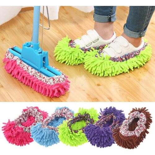 10Pairs Dust Mop Slipper House Cleaner Lazy Floor Dusting Cleaning Foot Shoe Cover Mops Slipper Household Cleaning Tools