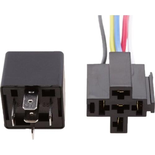 3pcs 24V 40A 5 Pin SPDT Relay General Purpose Relay Electrical Connection
