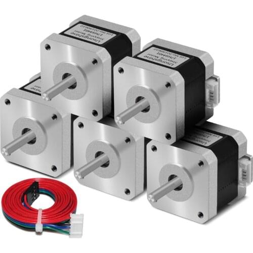 5pc 4-lead Nema17 Stepper Motor 42 motor CE certification Nema 17 motor 42BYGH 1.5A 17HS4401 for Ender 3 CR10 3D Printer CNC XYZ
