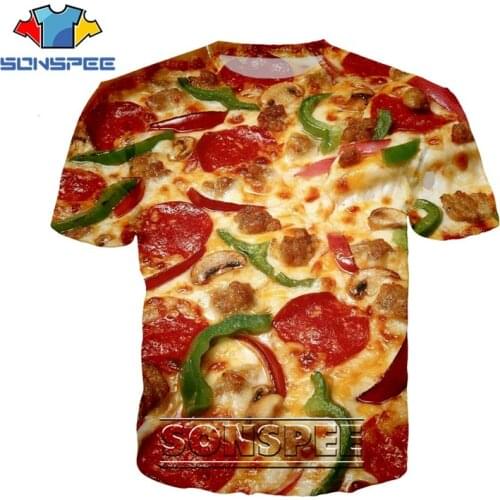 Anime 3d Print Cosplay Pizza Game T Shirt Streetwear Men Women Fashion Meat Food T-shirt Harajuku Kids Funny Shirts Homme Tshirt