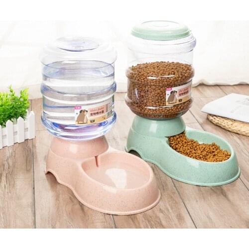 High Capacity Pet Food Bowl Automatic Cat Water Fountain Golden Retriever Pet Feeding Pet Water Dispenser Dog Bowl for Large Dog