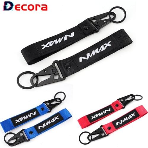 Motorcycle Keychain For YAMAHA NMAX125 NMAX150 NMAX155 NMAX N-MAX 155 150 125 Keyring Key Holder Accessories Black Red Blue