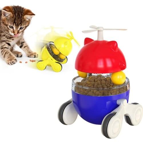 Pet Cat Toy Interactive Cat Toy with Ball Food Treat Leaking Toy Dispenser Kitten Toys Tumbler Kitten Cat Toys Cats Supplies