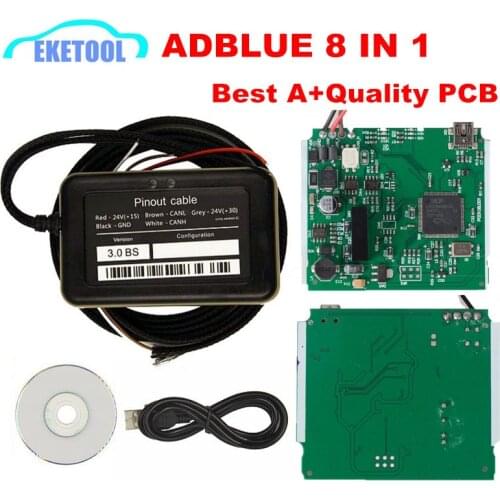 Adblue Emulator 8 IN 1 With NOX Sensor Supports EURO 4&6 Automotive Equipment Ad blue Truck Remove Tool ADBLUE 9 IN 1 7 IN 1