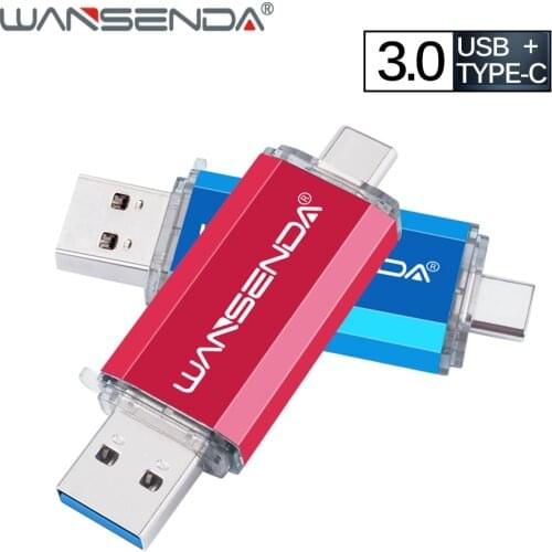 WANSENDA Type C OTG USB Flash Drive Usb 3.0 Pendrive for Type-C Mobile/PC 512GB 256GB 128GB 64GB 32GB High Speed USB Stick