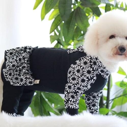 Pet Dog Jumpsuit Puppy Overalls Clothes Stretch Cotton Protect Belly Pajamas For Small Dogs Sweatshirt Suit Chihuahua Poodle Pug