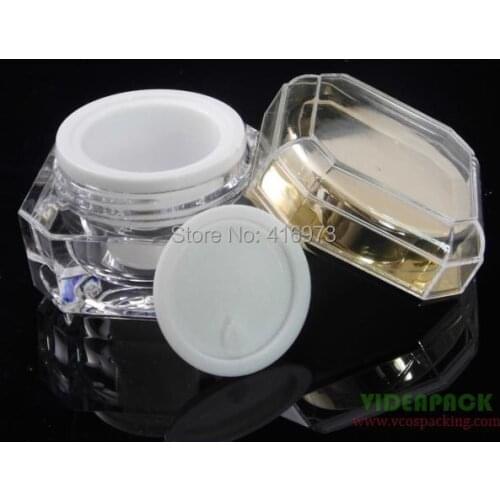 100pcs/lot hight end empty cream jar10ml/10g cosmetic container