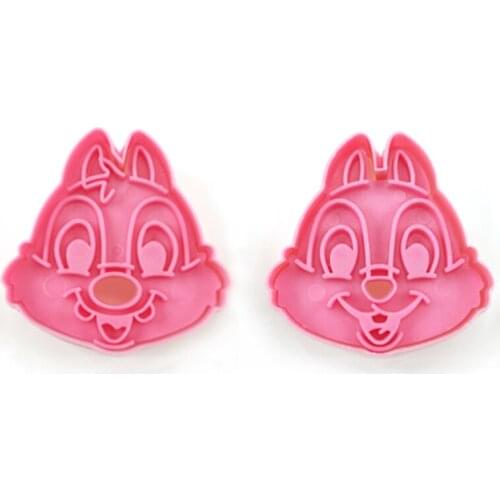 Rabbits Cookie Cutter Plastic Biscuit Cut Mold Baking Fruit Cut Cake Mold Embossing Printing Die