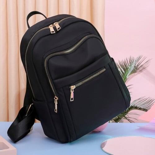 Oxford Fashion Backpack School Bag for Women 2021 New Canvas Backpack Academy Bagpacks Student Girls Schoolbag Travel Rucksack